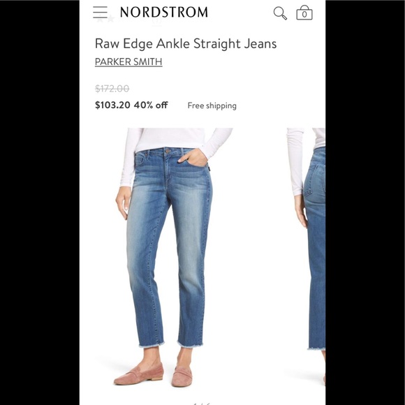 PARKER SMITH Denim - Parker Smith Raw Edge Ankle Straight Jeans horizon
